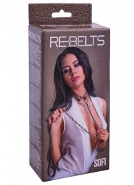 Коричневый поводок и чокер с кольцом Sofi - Rebelts - купить с доставкой в Ижевске