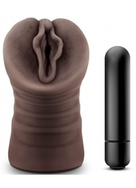 Коричневый мастурбатор-вагина Alexis - Blush Novelties - в Ижевске купить с доставкой