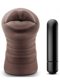 Коричневый мастурбатор-ротик Renee - Blush Novelties - в Ижевске купить с доставкой