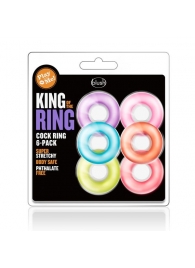 Набор из 6 эрекционных колец King of the Ring - Blush Novelties - в Ижевске купить с доставкой