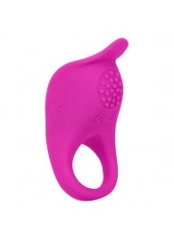 Ярко-розовое эрекционное виброкольцо Silicone Rechargeable Teasing Enhancer - California Exotic Novelties - в Ижевске купить с доставкой