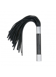 Черная плеть Easytoys Flogger With Metal Grip - 38 см. - Easy toys - купить с доставкой в Ижевске