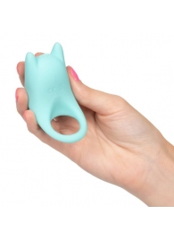 Нежно-голубое перезаряжаемое эрекционное кольцо Silicone Rechargeable Dual Exciter Enhancer - California Exotic Novelties - в Ижевске купить с доставкой