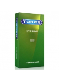 Текстурированные презервативы Torex  С точками  - 12 шт. - Torex - купить с доставкой в Ижевске