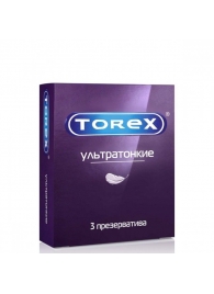 Презервативы Torex  Ультратонкие  - 3 шт. - Torex - купить с доставкой в Ижевске