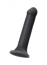 Черный фаллос на присоске Silicone Bendable Dildo XL - 20 см. - Strap-on-me - купить с доставкой в Ижевске