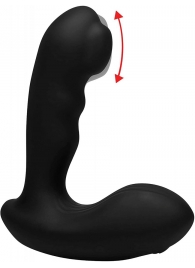 Черный стимулятор простаты Alpha-Pro 7X P-Milker Silicone Prostate Stimulator with Milking Bead - XR Brands - в Ижевске купить с доставкой