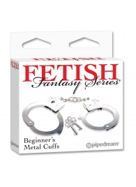 Металлические наручники Beginner s Metal Cuffs - Pipedream - купить с доставкой в Ижевске