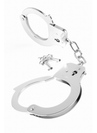 Металлические серебристые наручники Designer Metal Handcuffs - Pipedream - купить с доставкой в Ижевске