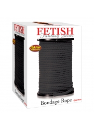 Черная веревка для связывания Bondage Rope - 60,9 м. - Pipedream - купить с доставкой в Ижевске