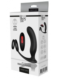 Черный массажер простаты REMOTE P-PLEASER - Dream Toys - в Ижевске купить с доставкой