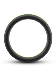 Черно-зеленое эрекционное кольцо Silicone Go Pro Cock Ring - Blush Novelties - в Ижевске купить с доставкой