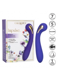 Фиолетовый вибромассажер с электростимуляцией Intimate Estim Petite G Wand - 19 см. - California Exotic Novelties - купить с доставкой в Ижевске