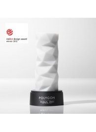 Белый 3D мастурбатор POLYGON - Tenga - в Ижевске купить с доставкой