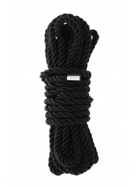 Черная веревка для шибари DELUXE BONDAGE ROPE - 5 м. - Dream Toys - купить с доставкой в Ижевске