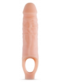 Телесный реалистичный фаллоудлинитель 9 Inch Silicone Cock Sheath Penis Extender - 22,86 см. - Blush Novelties - в Ижевске купить с доставкой