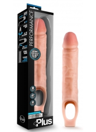 Телесный реалистичный фаллоудлинитель 10 Inch Silicone Cock Sheath Penis Extender - 25,4 см. - Blush Novelties - в Ижевске купить с доставкой