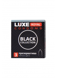 Черные презервативы LUXE Royal Black Collection - 3 шт. - Luxe - купить с доставкой в Ижевске