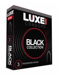 Черные презервативы LUXE Royal Black Collection - 3 шт. - Luxe - купить с доставкой в Ижевске