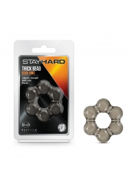 Дымчатое эрекционное кольцо Stay Hard Thick Bead Cock Ring - Blush Novelties - в Ижевске купить с доставкой