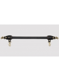 Черная распорка для ног Bound to You Faux Leather Spreader Bar - 50,8 см. - Fifty Shades of Grey - купить с доставкой в Ижевске