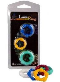 Набор из 3 цветных эрекционных колец Love Ring - Sitabella - в Ижевске купить с доставкой
