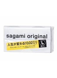 Презервативы Sagami Original 0.02 L-size увеличенного размера - 10 шт. - Sagami - купить с доставкой в Ижевске