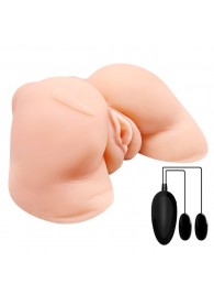 Телесная вибровагина Julie с 2 рабочими отверстиями - Baile - в Ижевске купить с доставкой