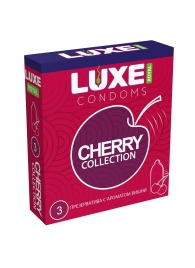 Презервативы с ароматом вишни LUXE Royal Cherry Collection - 3 шт. - Luxe - купить с доставкой в Ижевске