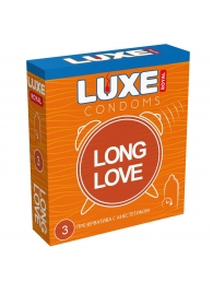 Презервативы с продлевающим эффектом LUXE Royal Long Love - 3 шт. - Luxe - купить с доставкой в Ижевске