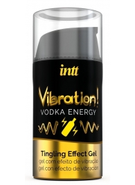 Жидкий интимный гель с эффектом вибрации Vibration! Vodka Energy - 15 мл. - INTT - купить с доставкой в Ижевске