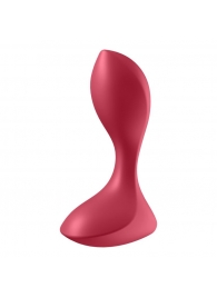 Красный вибромассажёр простаты Satisfyer Backdoor Lover - 14 см. - Satisfyer - в Ижевске купить с доставкой