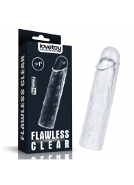 Прозрачная насадка-удлинитель Flawless Clear Penis Sleeve Add 1 - 15,5 см. - Lovetoy - в Ижевске купить с доставкой