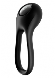 Черное эрекционное виброкольцо Majestic Duo - Satisfyer - в Ижевске купить с доставкой