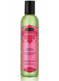 Массажное масло Naturals Strawberry Dreams с ароматом клубники - 236 мл. - Kama Sutra - купить с доставкой в Ижевске
