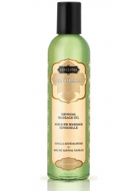 Массажное масло Naturals Vanilla Sandalwood с ароматом ванили и сандала - 236 мл. - Kama Sutra - купить с доставкой в Ижевске
