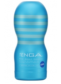 Мастурбатор с охлаждающей смазкой TENGA Original Vacuum Cup Cool - Tenga - в Ижевске купить с доставкой