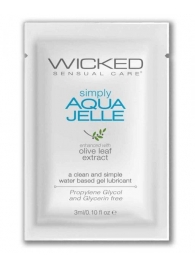 Гель-лубрикант Simply Aqua Jelle - 3 мл. - Wicked - купить с доставкой в Ижевске