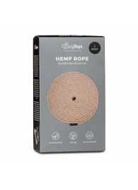 Пеньковая веревка для связывания Hemp Rope - 5 м. - Easy toys - купить с доставкой в Ижевске