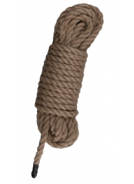 Пеньковая веревка для связывания Hemp Rope - 5 м. - Easy toys - купить с доставкой в Ижевске