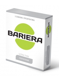 Ультратонкие презервативы Bariera Ultra Thin - 3 шт. - Bariera - купить с доставкой в Ижевске