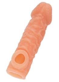 Телесная закрытая насадка с шершавой головкой Cock Sleeve Size S - 13,8 см. - KOKOS - в Ижевске купить с доставкой Телесная закрытая насадка с шершавой головкой Cock Sleeve Size S - 13,8 см. - KOKOS - в Ижевске купить с доставкой