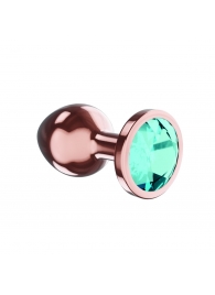 Пробка цвета розового золота с малиновым кристаллом Diamond Topaz Shine L - 8,3 см. - Lola Games - купить с доставкой в Ижевске