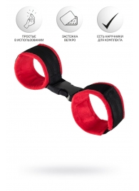 Красно-черные велюровые оковы Anonymo - ToyFa - купить с доставкой в Ижевске