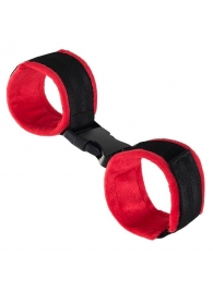 Красно-черные велюровые оковы Anonymo - ToyFa - купить с доставкой в Ижевске