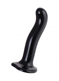 Черный стимулятор для пар P G-Spot Dildo Size M - 18 см. - Strap-on-me - в Ижевске купить с доставкой