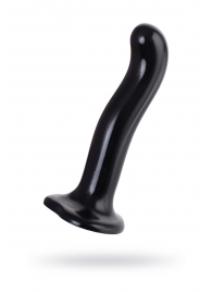 Черный стимулятор для пар P G-Spot Dildo Size L - 19 см. - Strap-on-me - в Ижевске купить с доставкой