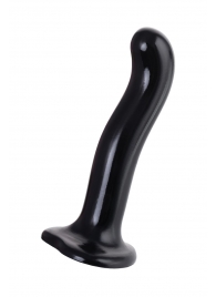 Черный стимулятор для пар P G-Spot Dildo Size L - 19 см. - Strap-on-me - в Ижевске купить с доставкой