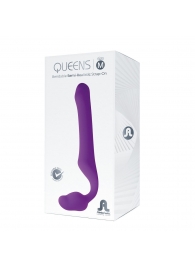 Лиловый безремневой страпон Queens M - Adrien Lastic - купить с доставкой в Ижевске