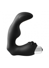 Черный вибромассажер простаты FantASStic Vibrating Prostate Massager - 11,3 см. - Dream Toys - в Ижевске купить с доставкой